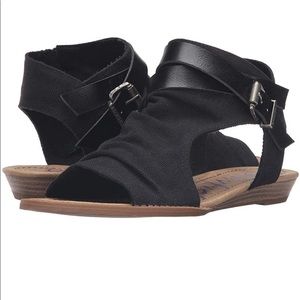 Roman open toe buckle sandals